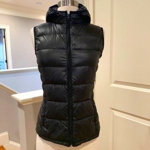 Peace Love Chill Packable Down Puffer Vest with Hood